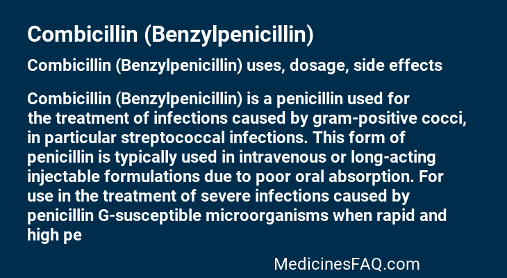 Combicillin (Benzylpenicillin)