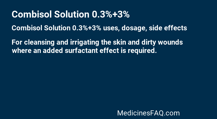 Combisol Solution 0.3%+3%