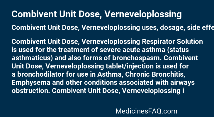Combivent Unit Dose, Verneveloplossing