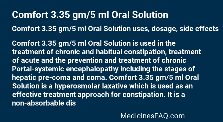 Comfort 3.35 gm/5 ml Oral Solution