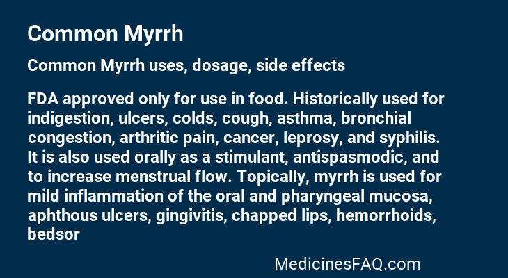 Common Myrrh