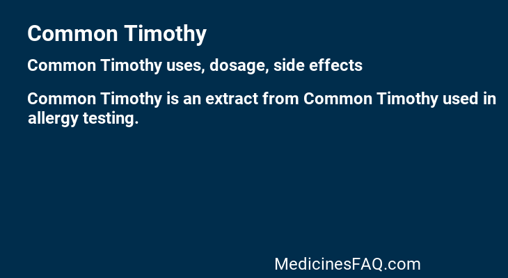 Common Timothy