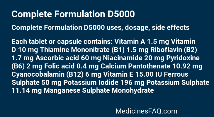 Complete Formulation D5000