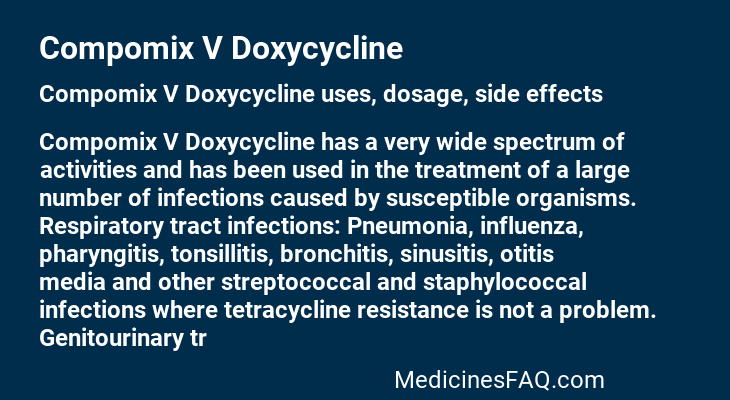 Compomix V Doxycycline
