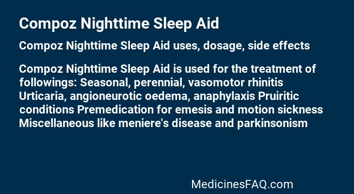 Compoz Nighttime Sleep Aid
