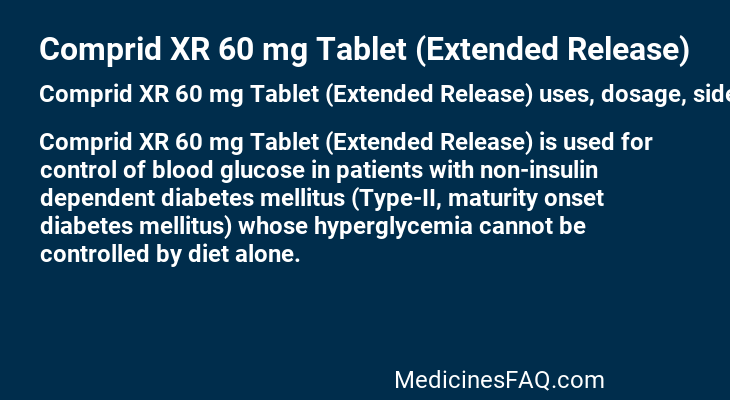 Comprid XR 60 mg Tablet (Extended Release)