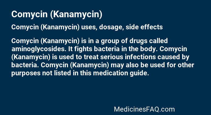 Comycin (Kanamycin)