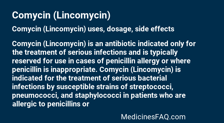 Comycin (Lincomycin)