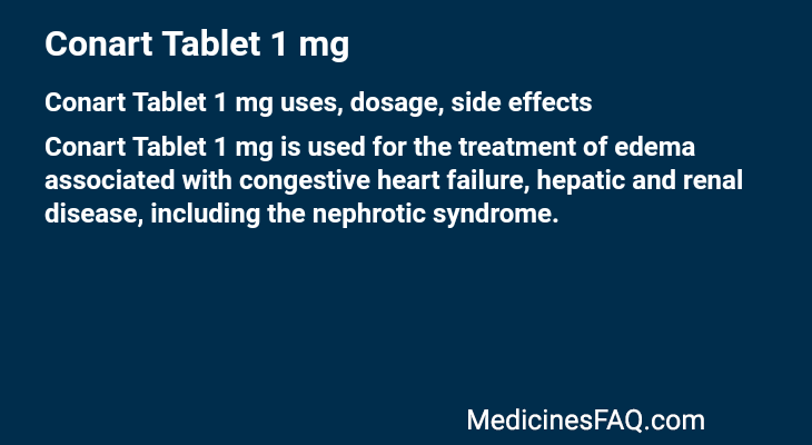Conart Tablet 1 mg