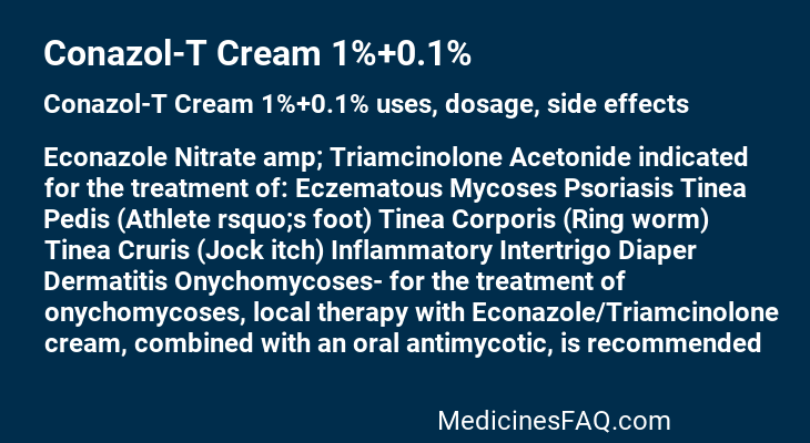 Conazol-T Cream 1%+0.1%