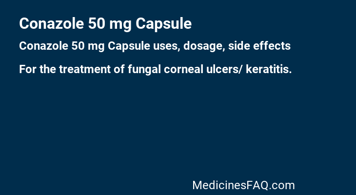 Conazole 50 mg Capsule