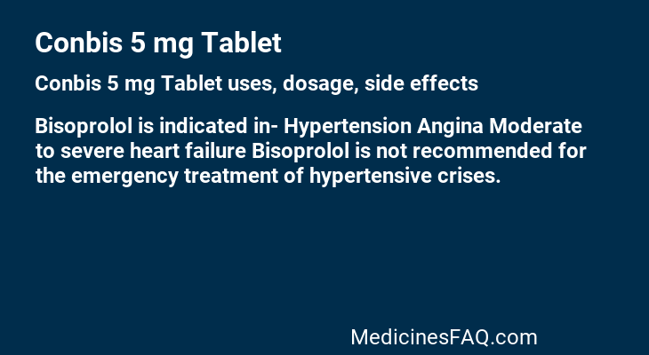 Conbis 5 mg Tablet