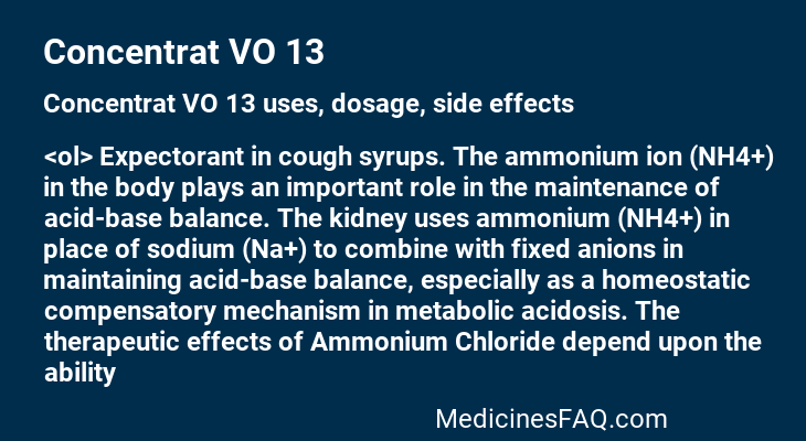 Concentrat VO 13