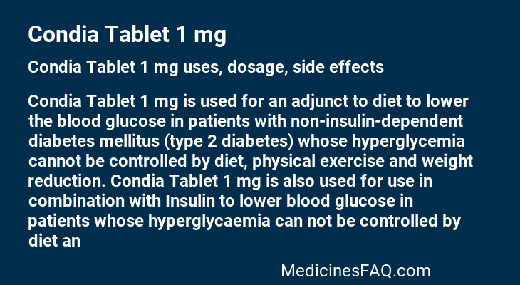 Condia Tablet 1 mg