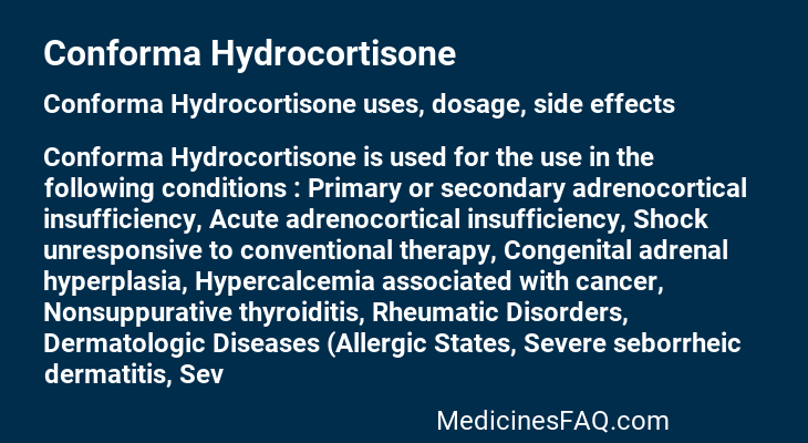 Conforma Hydrocortisone