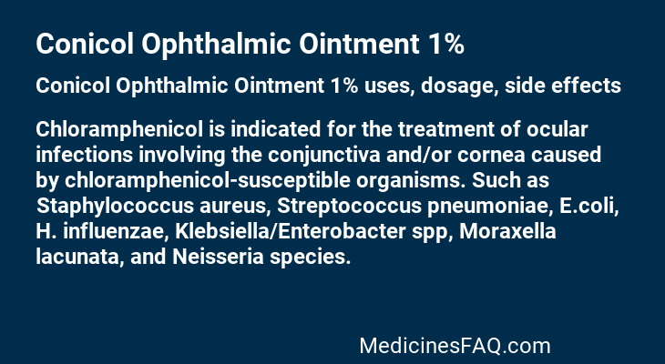 Conicol Ophthalmic Ointment 1%