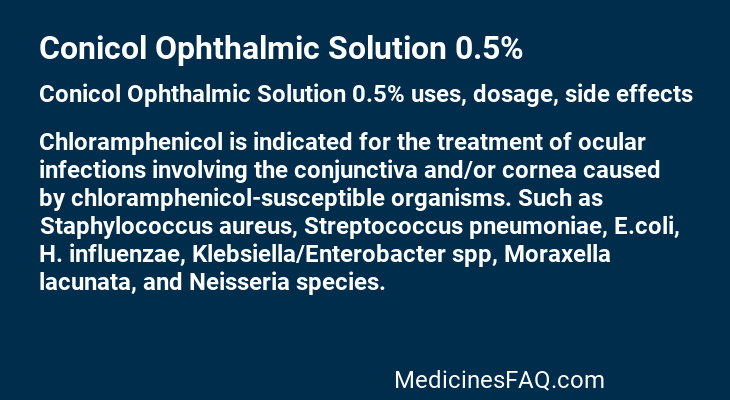 Conicol Ophthalmic Solution 0.5%