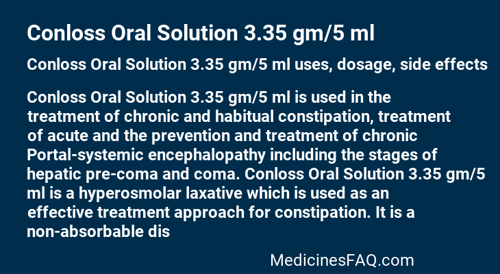 Conloss Oral Solution 3.35 gm/5 ml