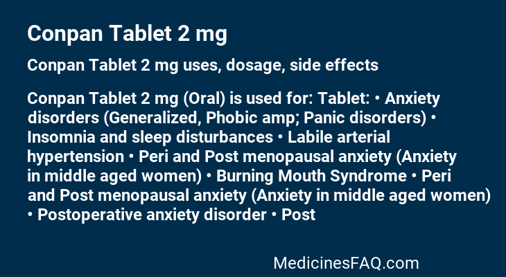 Conpan Tablet 2 mg