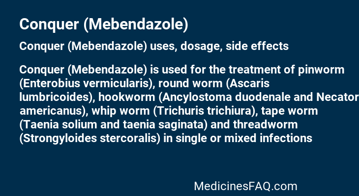 Conquer (Mebendazole)