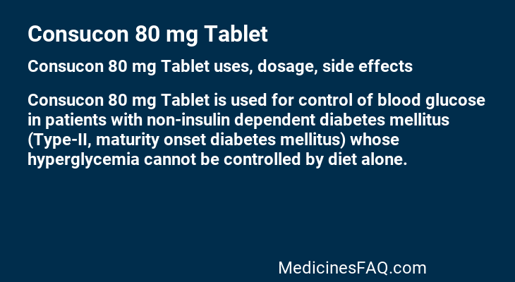 Consucon 80 mg Tablet