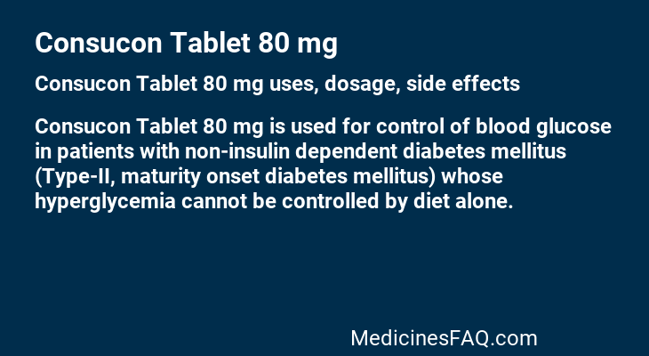Consucon Tablet 80 mg