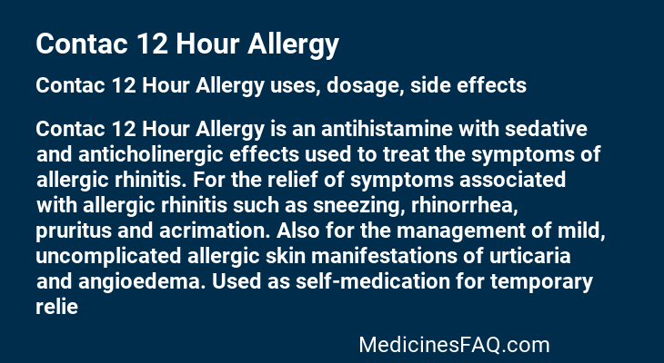 Contac 12 Hour Allergy