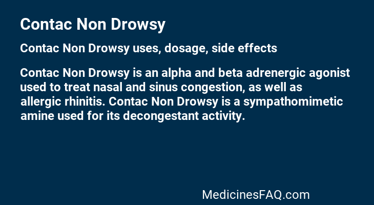 Contac Non Drowsy