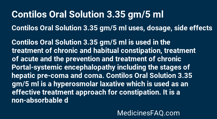 Contilos Oral Solution 3.35 gm/5 ml