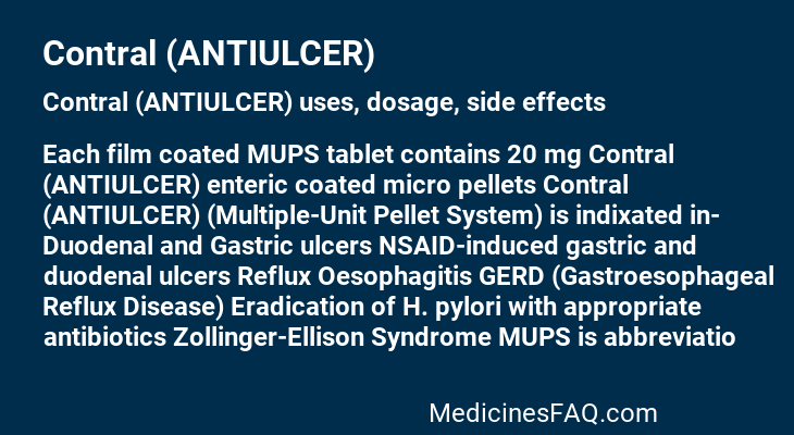 Contral (ANTIULCER)