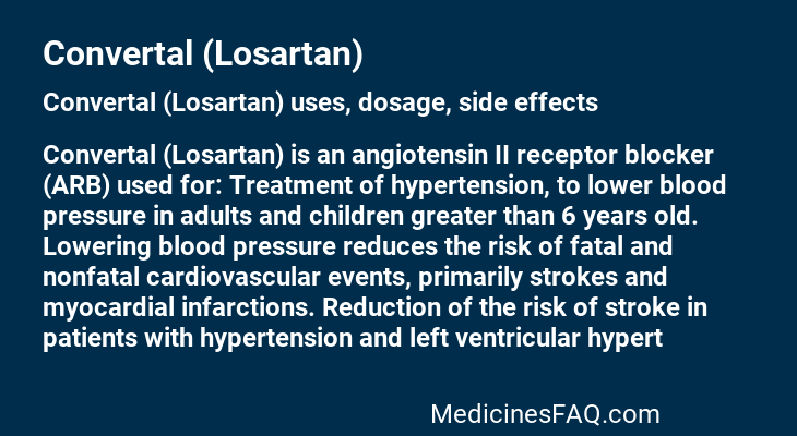 Convertal (Losartan)