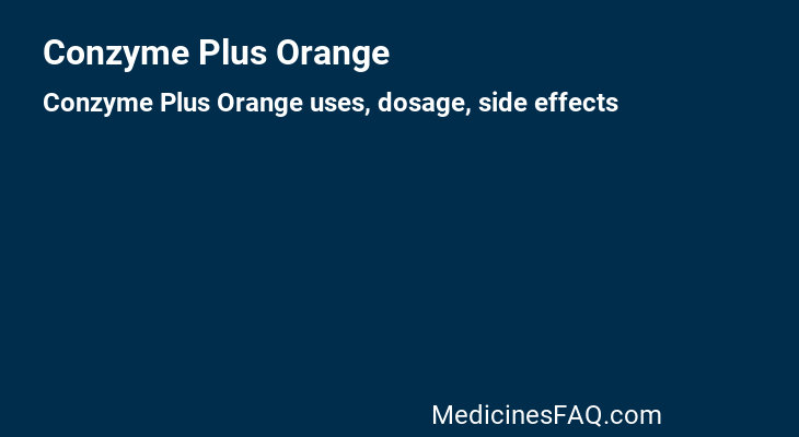 Conzyme Plus Orange