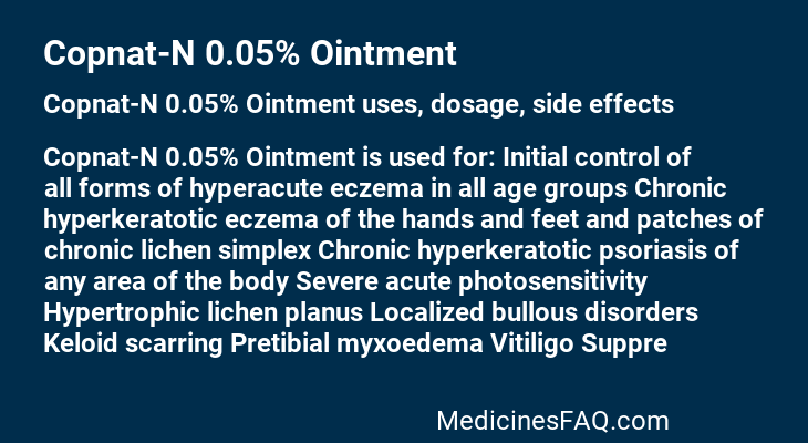 Copnat-N 0.05% Ointment