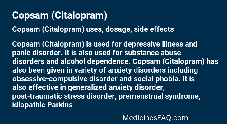 Copsam (Citalopram)