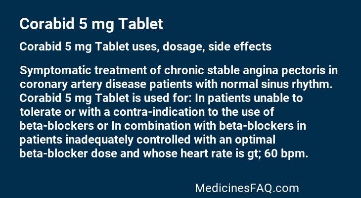 Corabid 5 mg Tablet