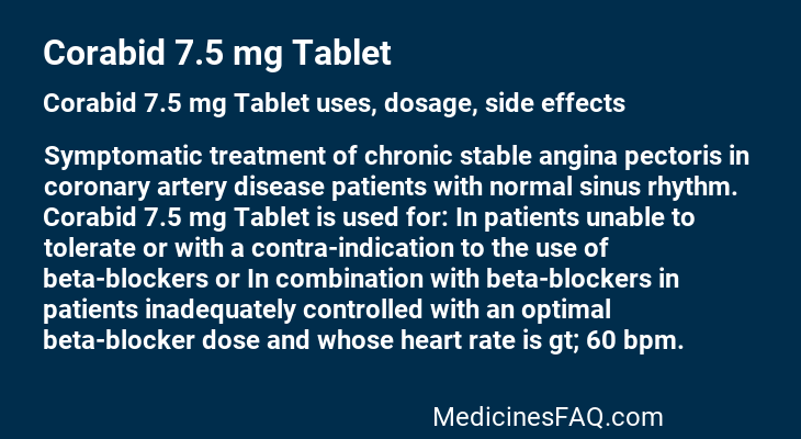 Corabid 7.5 mg Tablet