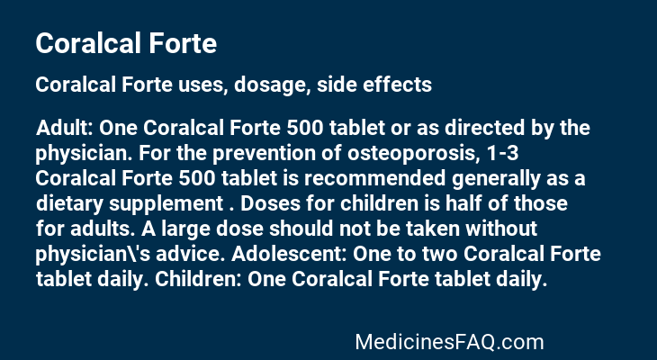 Coralcal Forte