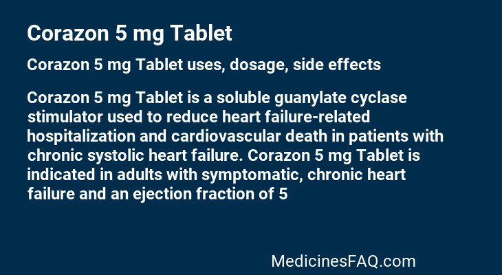 Corazon 5 mg Tablet