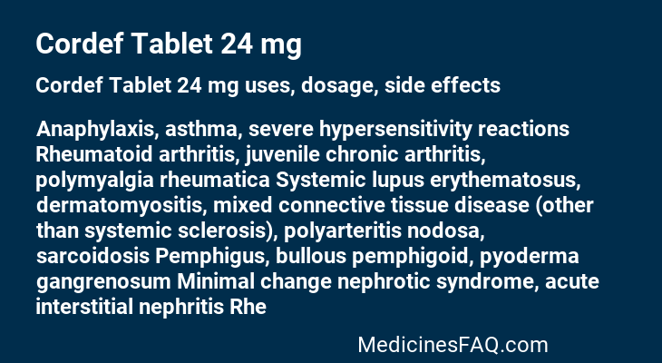 Cordef Tablet 24 mg
