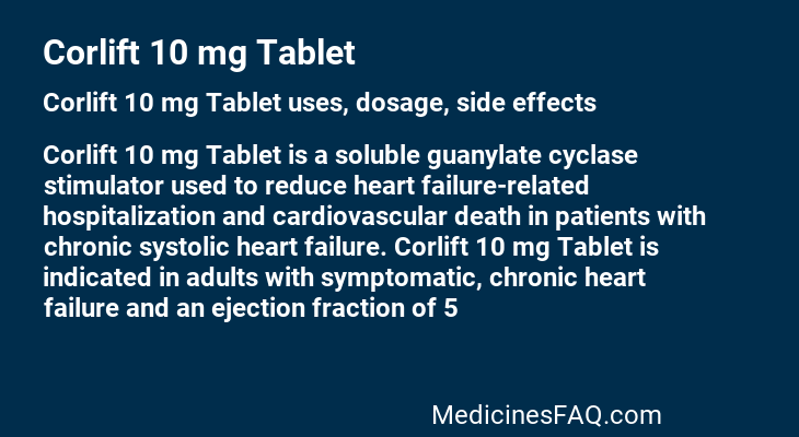 Corlift 10 mg Tablet