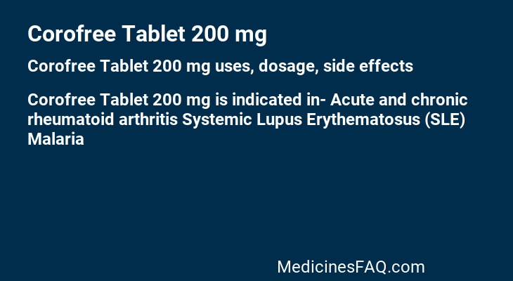 Corofree Tablet 200 mg