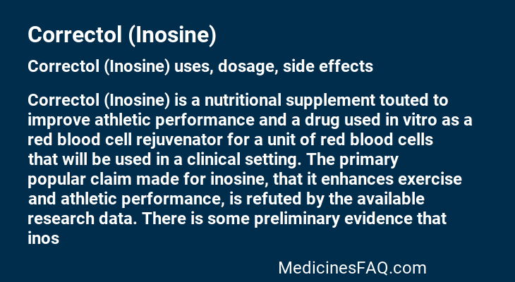 Correctol (Inosine)