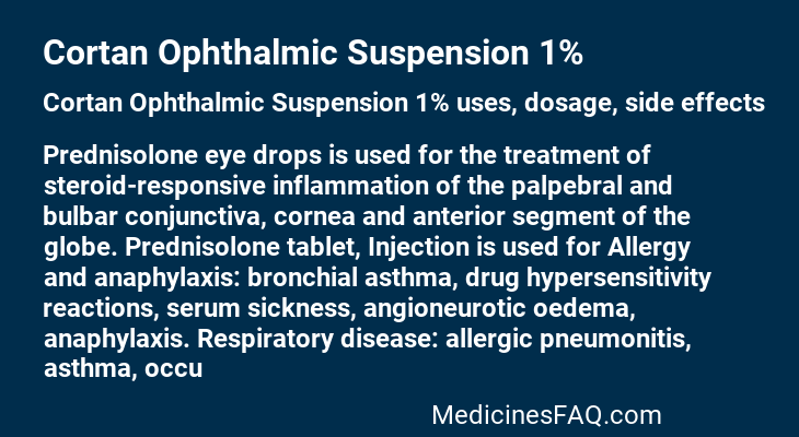 Cortan Ophthalmic Suspension 1%