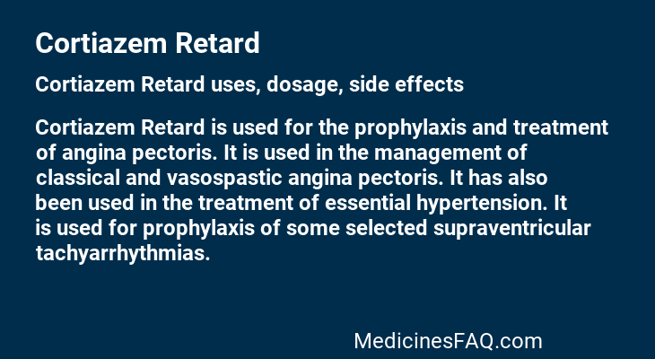 Cortiazem Retard