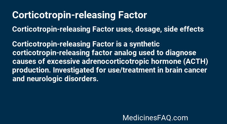 Corticotropin-releasing Factor