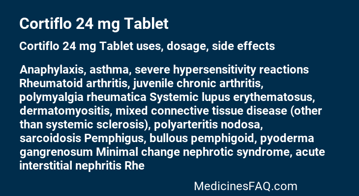 Cortiflo 24 mg Tablet