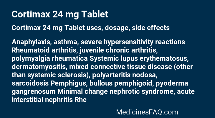 Cortimax 24 mg Tablet