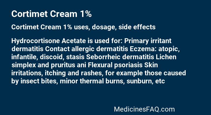 Cortimet Cream 1%