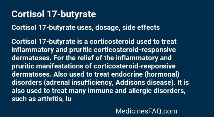 Cortisol 17-butyrate
