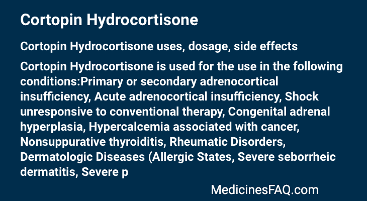 Cortopin Hydrocortisone